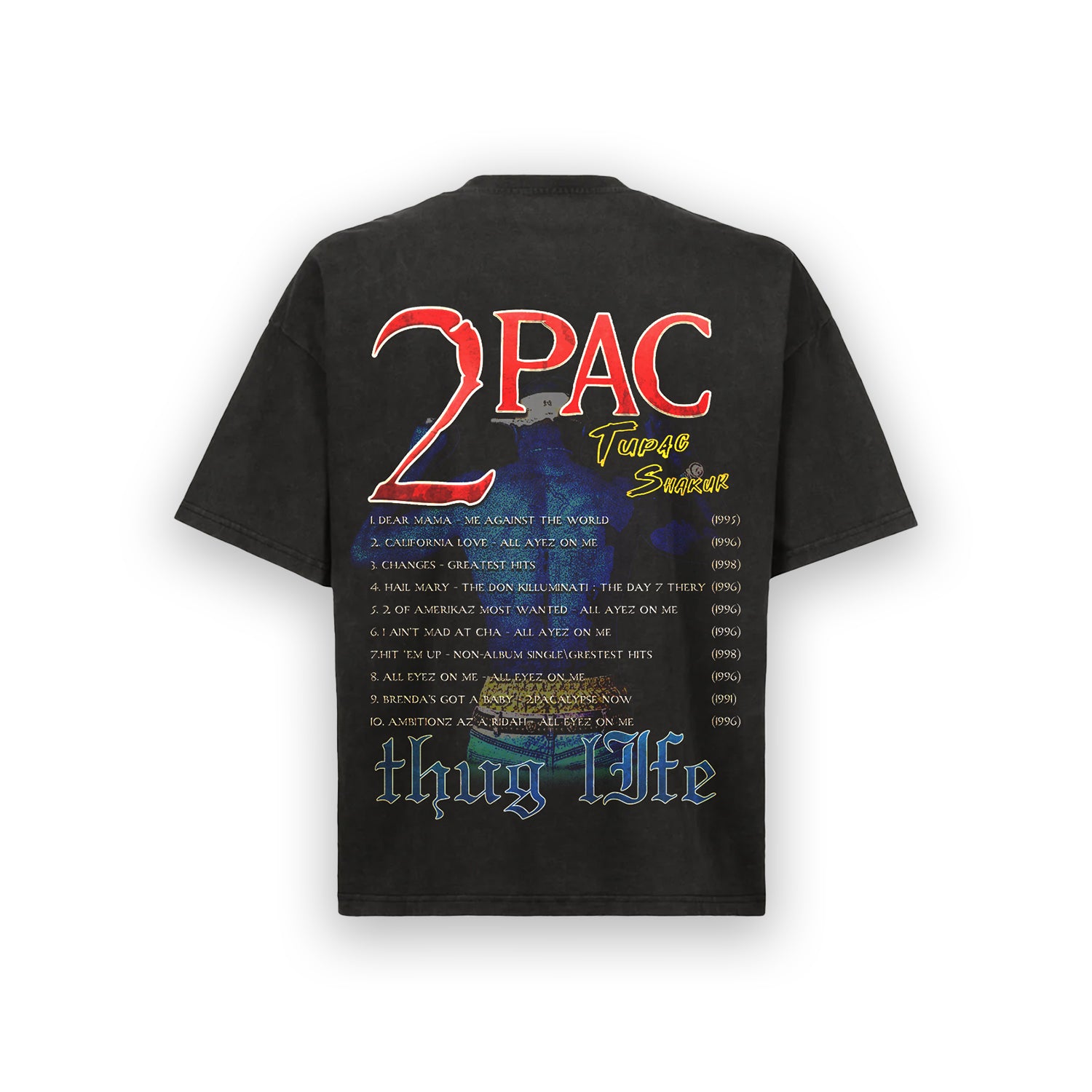 VINTAGE BLACK OVERSIZED BOXY FIT - TUPAC