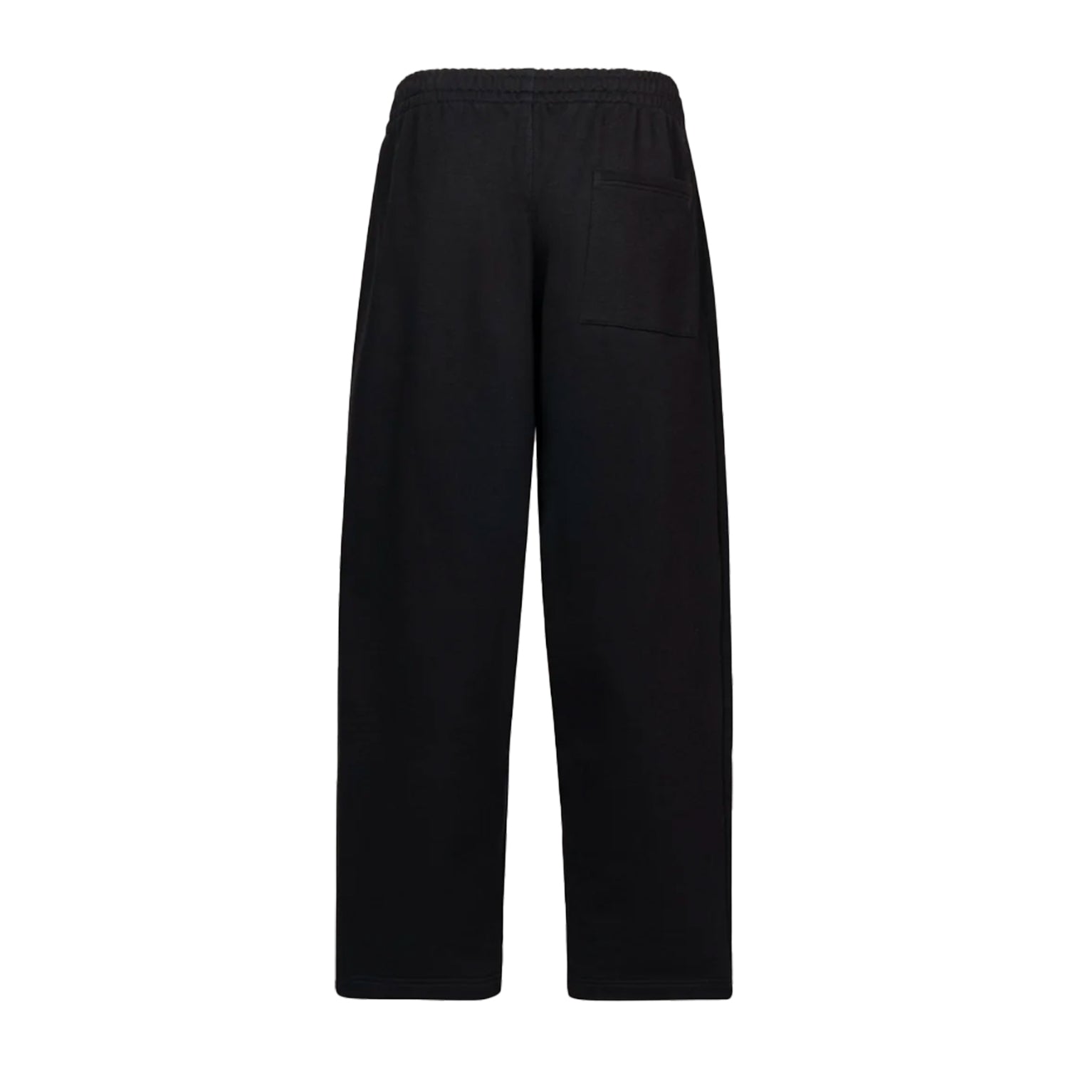 Black Straight-Leg Relaxed Sweatpants