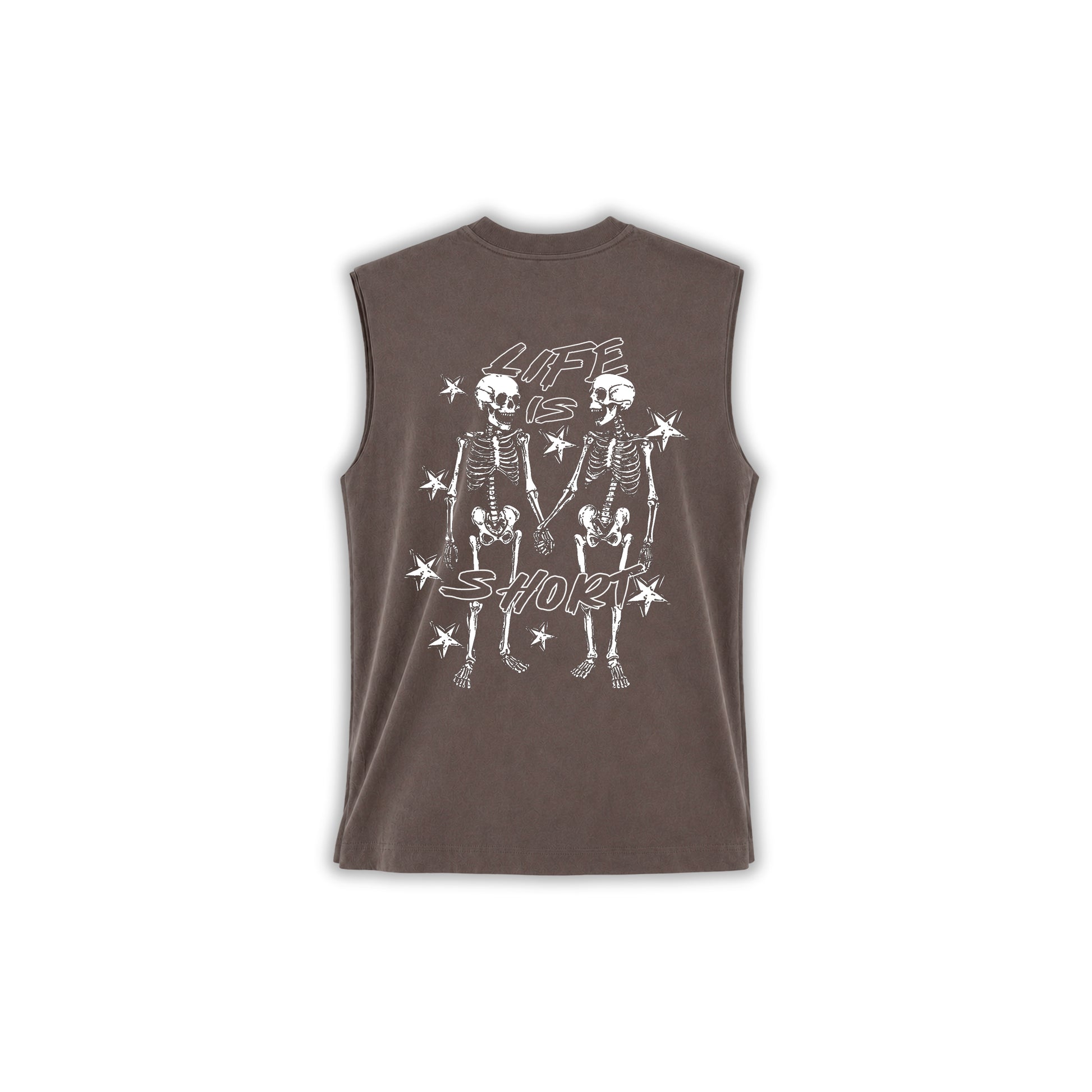 BROWN WASH OVERSIZED TANK