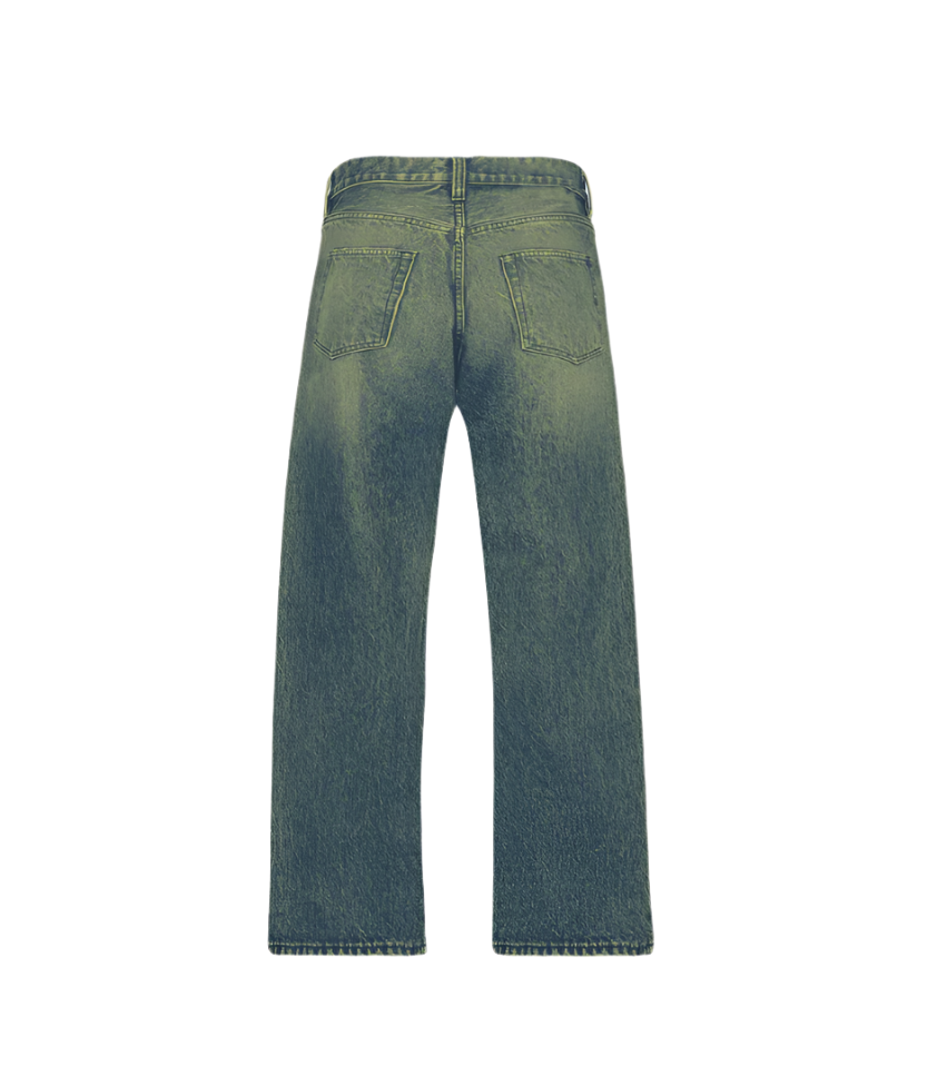 Faded wash storm Blue loose fit jeans