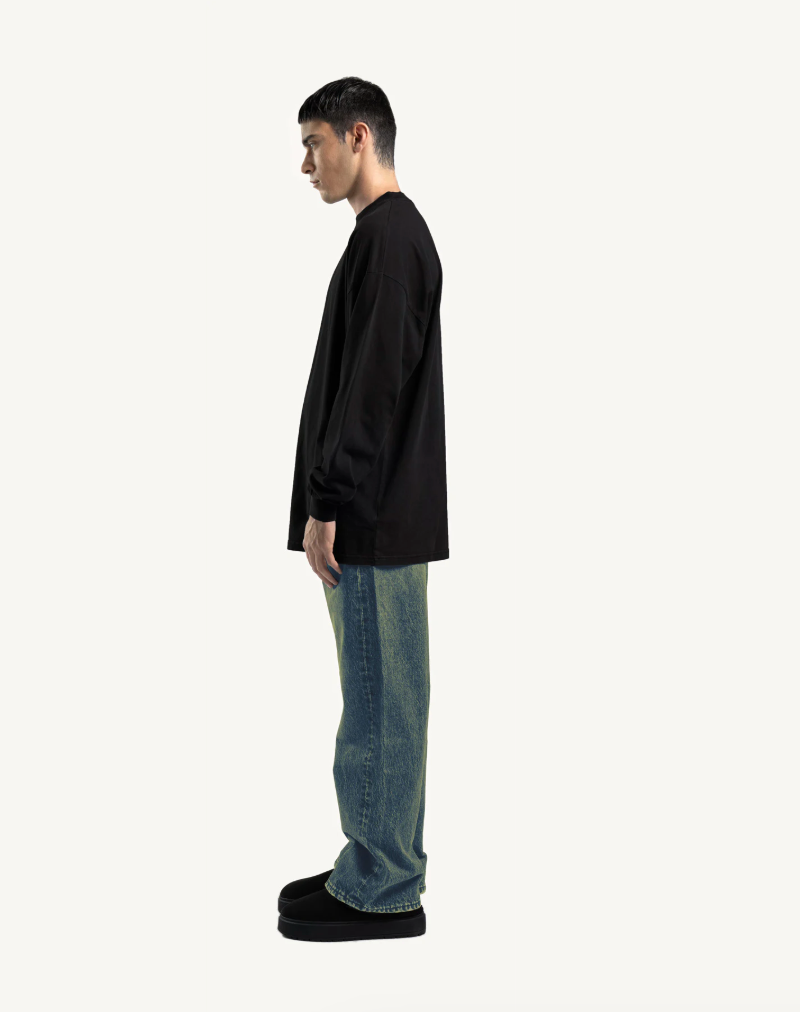 Faded wash storm Blue loose fit jeans