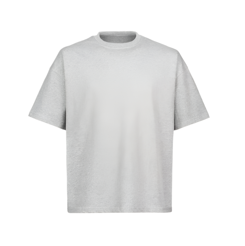 Light Grey Marl Oversized Boxy Tee