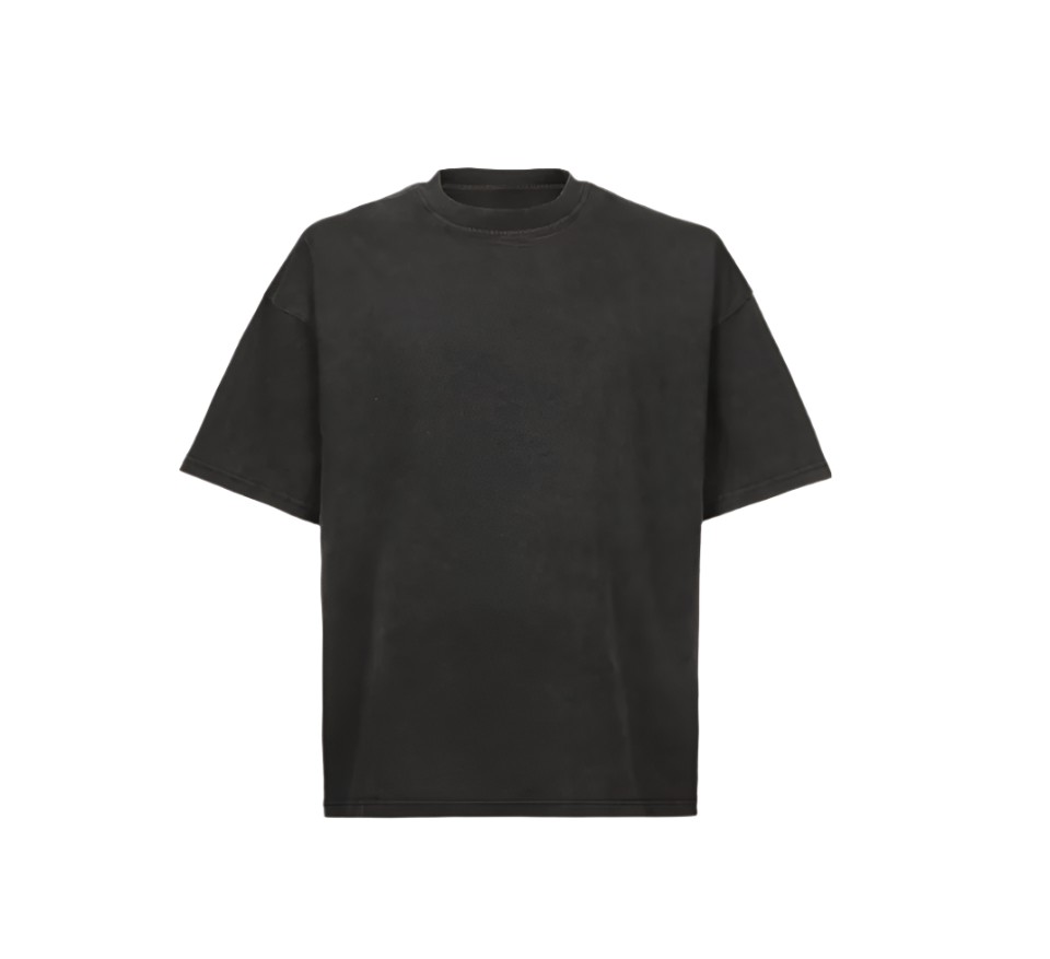 Vintage Black Oversized Boxy Tee