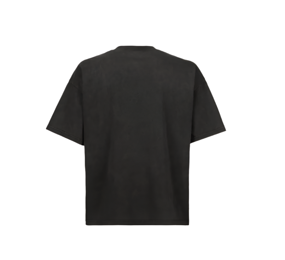 Vintage Black Oversized Boxy Tee