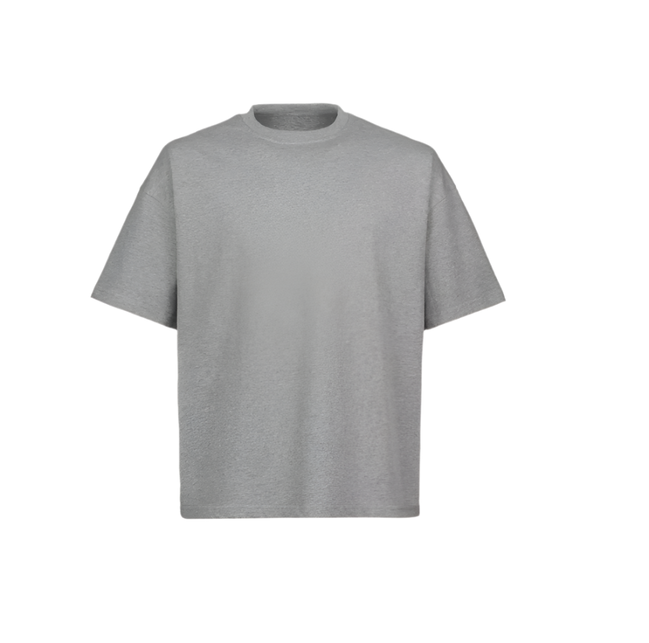 Grey Marl Oversized Boxy Tee