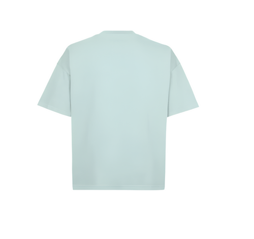 Cold Blue Oversized Boxy Tee