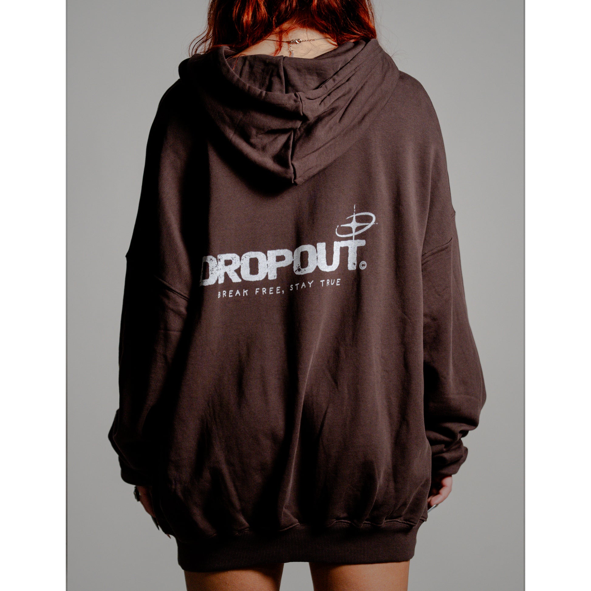 Oversized Hoodie – Dark Brown