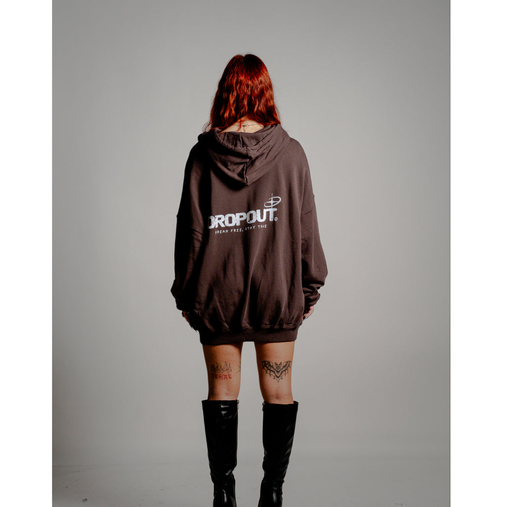 Oversized Hoodie – Dark Brown