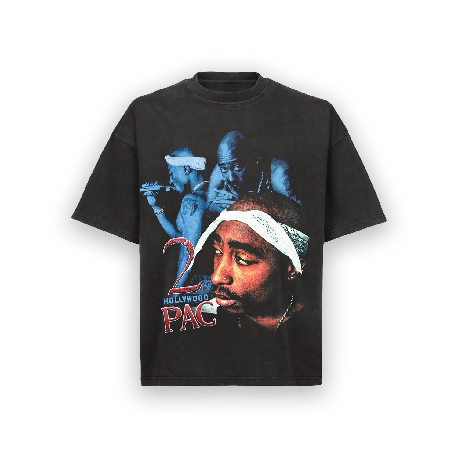 VINTAGE BLACK OVERSIZED BOXY FIT - TUPAC