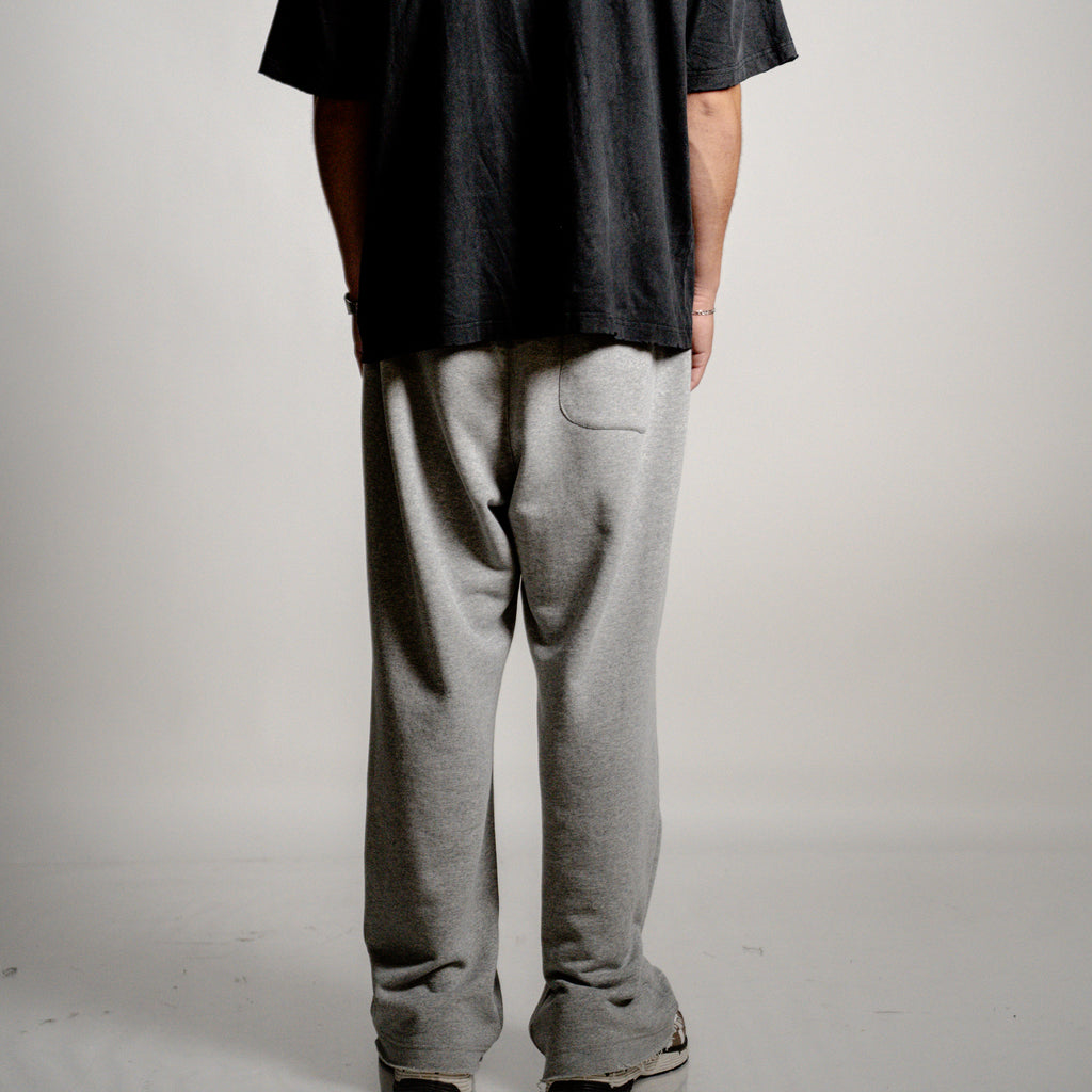 Wide Leg Sweatpants – Grey Melange