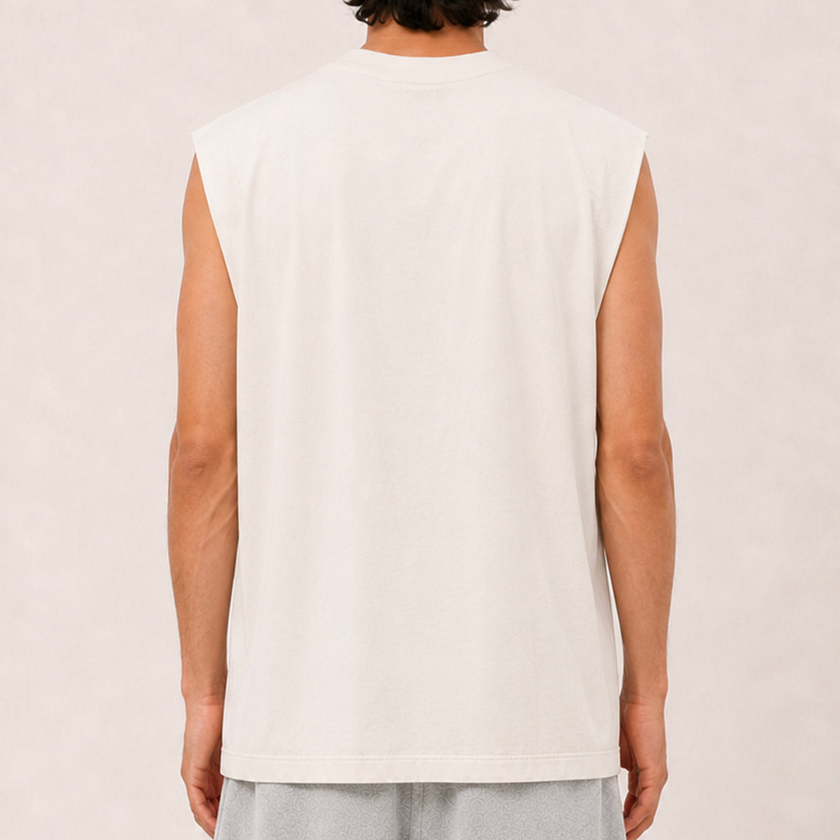 VINTAGE WHITE OVERSIZED TANK