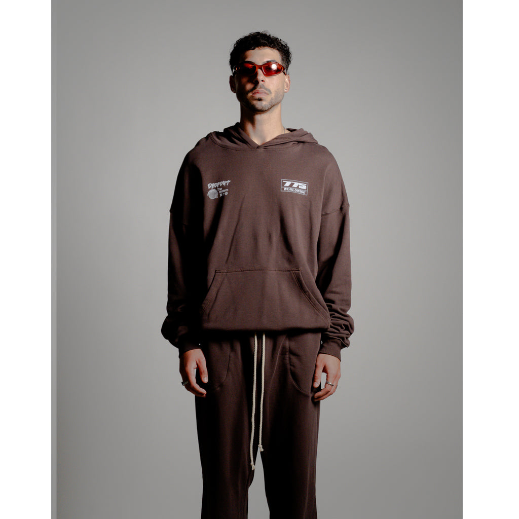 Oversized Hoodie – Dark Brown