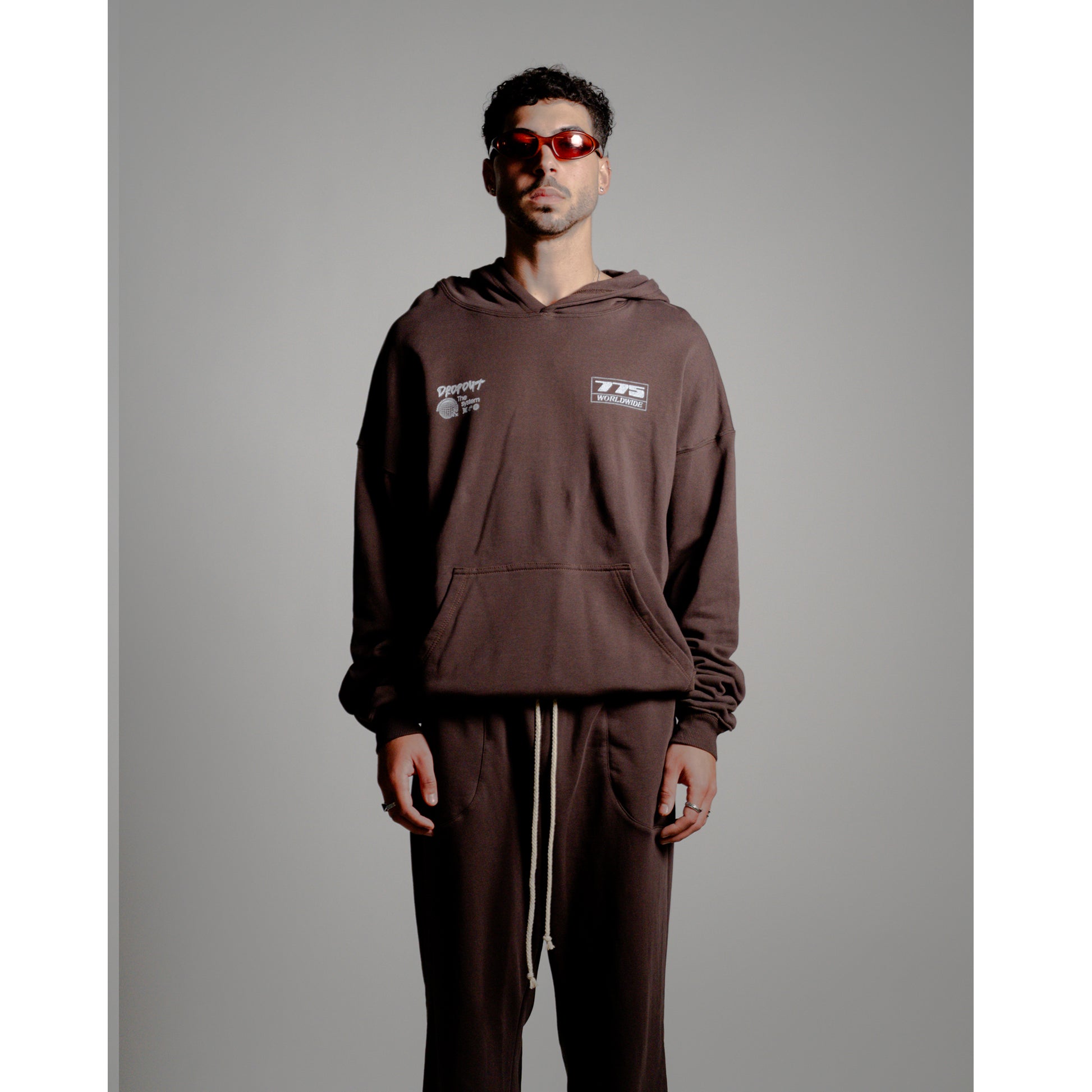 Oversized Hoodie – Dark Brown