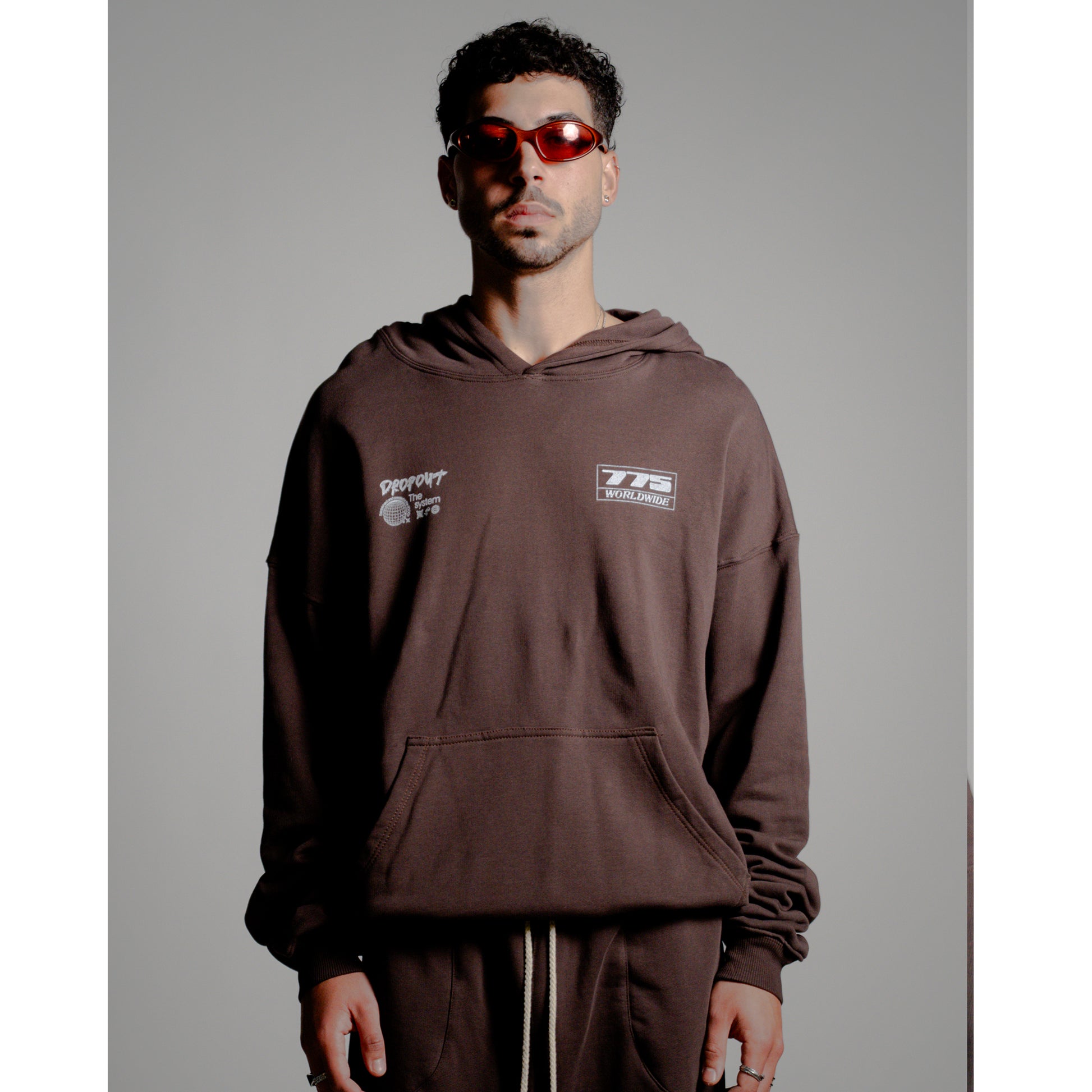 Oversized Hoodie – Dark Brown