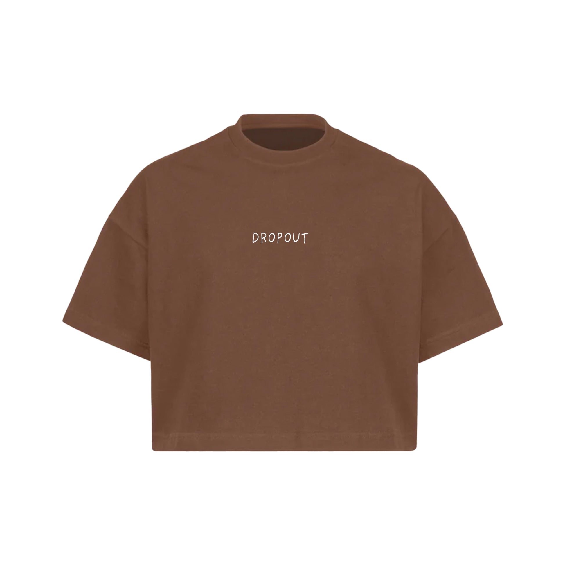 VINTAGE BROWN CROP DROPOUT TEE
