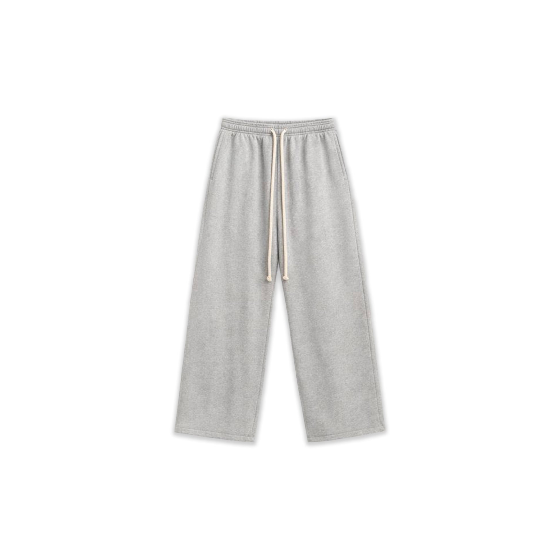 Wide Leg Sweatpants – Grey Melange