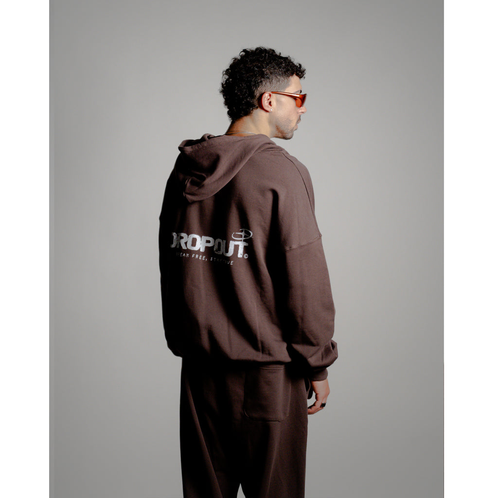 Oversized Hoodie – Dark Brown