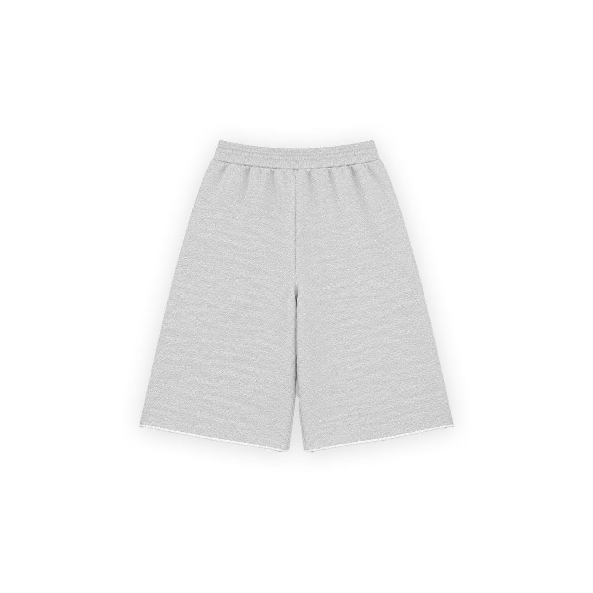 WIDE LEG SWEAT JORTS —  LIGHT GREY
