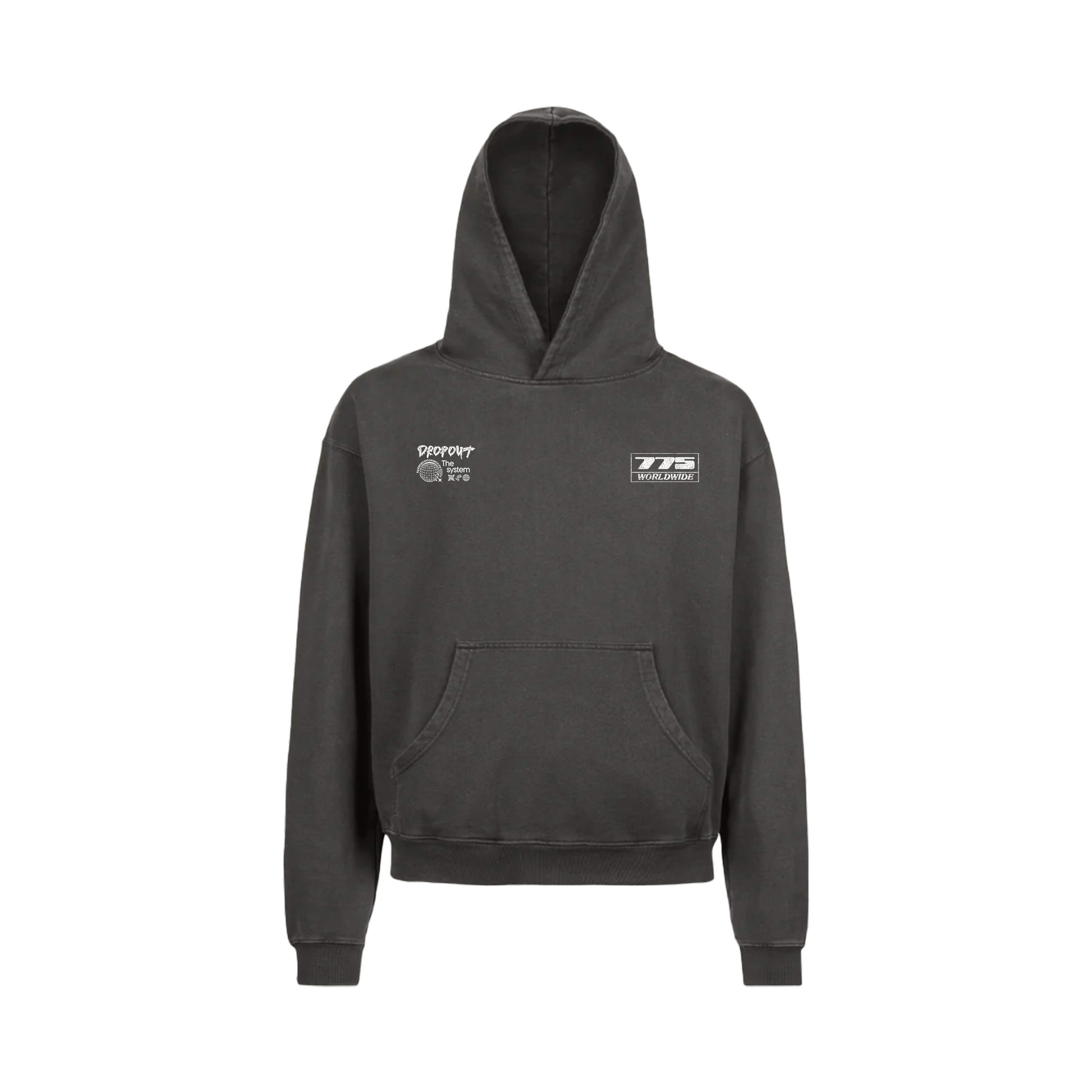 VINTAGE BLACK OVERSIZED HOODIE