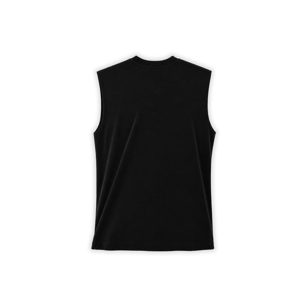 DROPOUT SCRIPT OVERSIZED TANK — BLACK