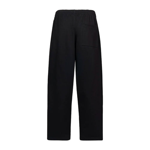 Black Straight-Leg Relaxed Sweatpants