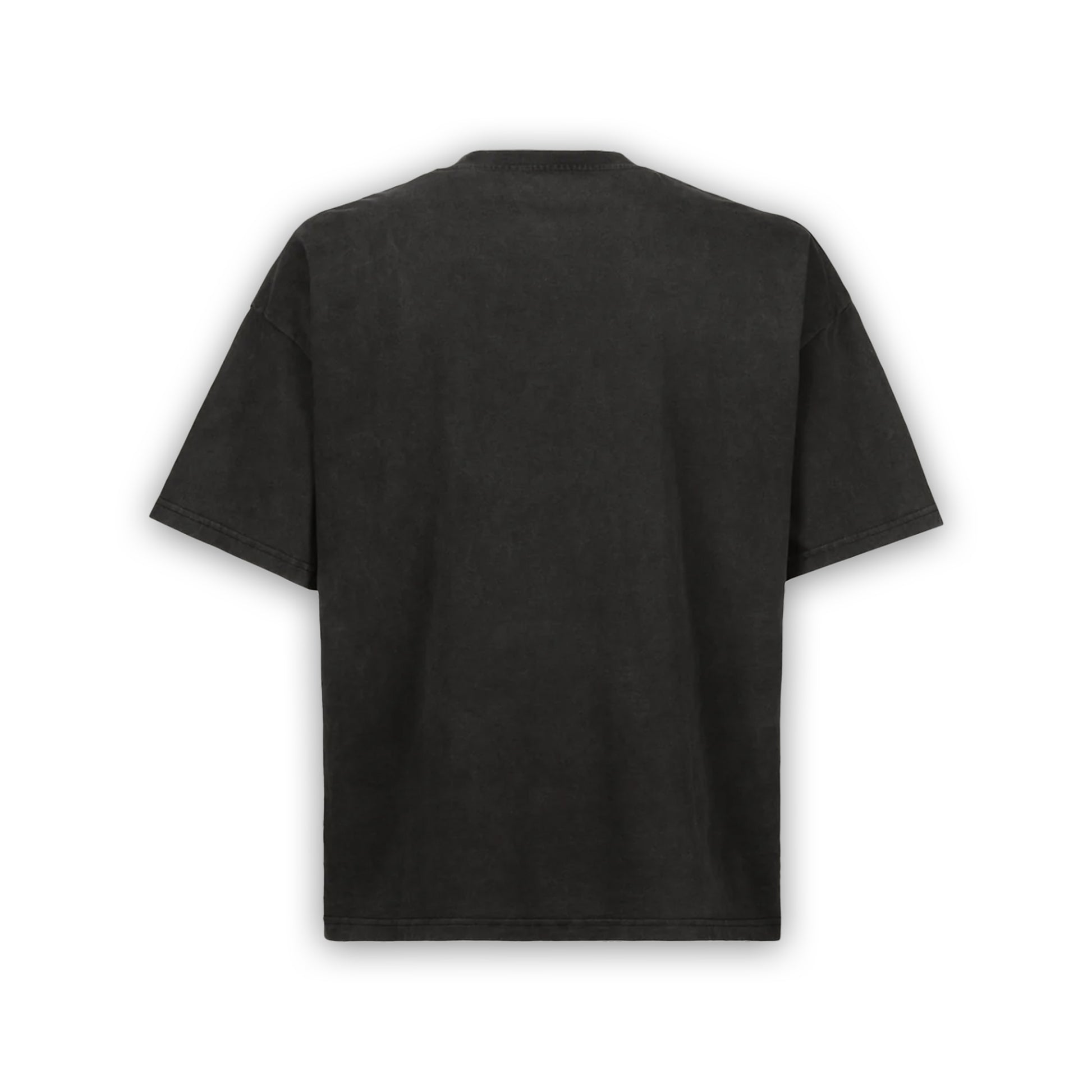 VINTAGE  BLACK EMBROIDERD OVERSIZED TEE