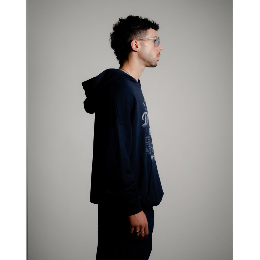 Oversized Hoodie – Navy Blue