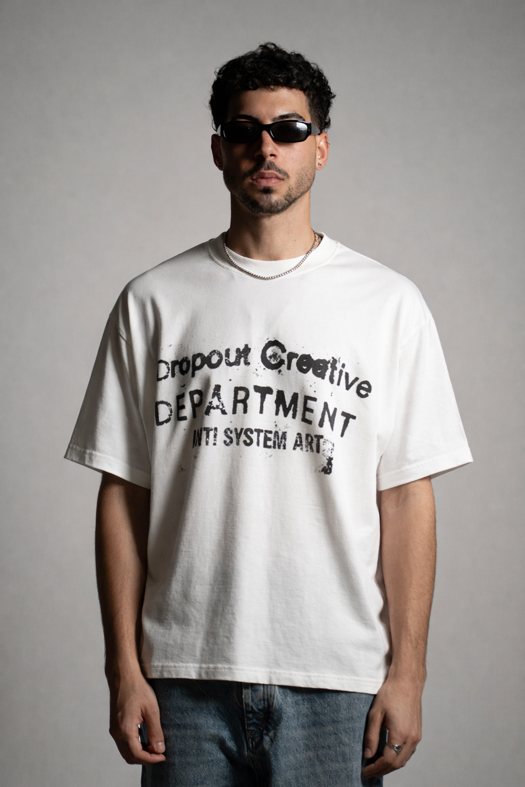 White Oversized Tee - Creative Department