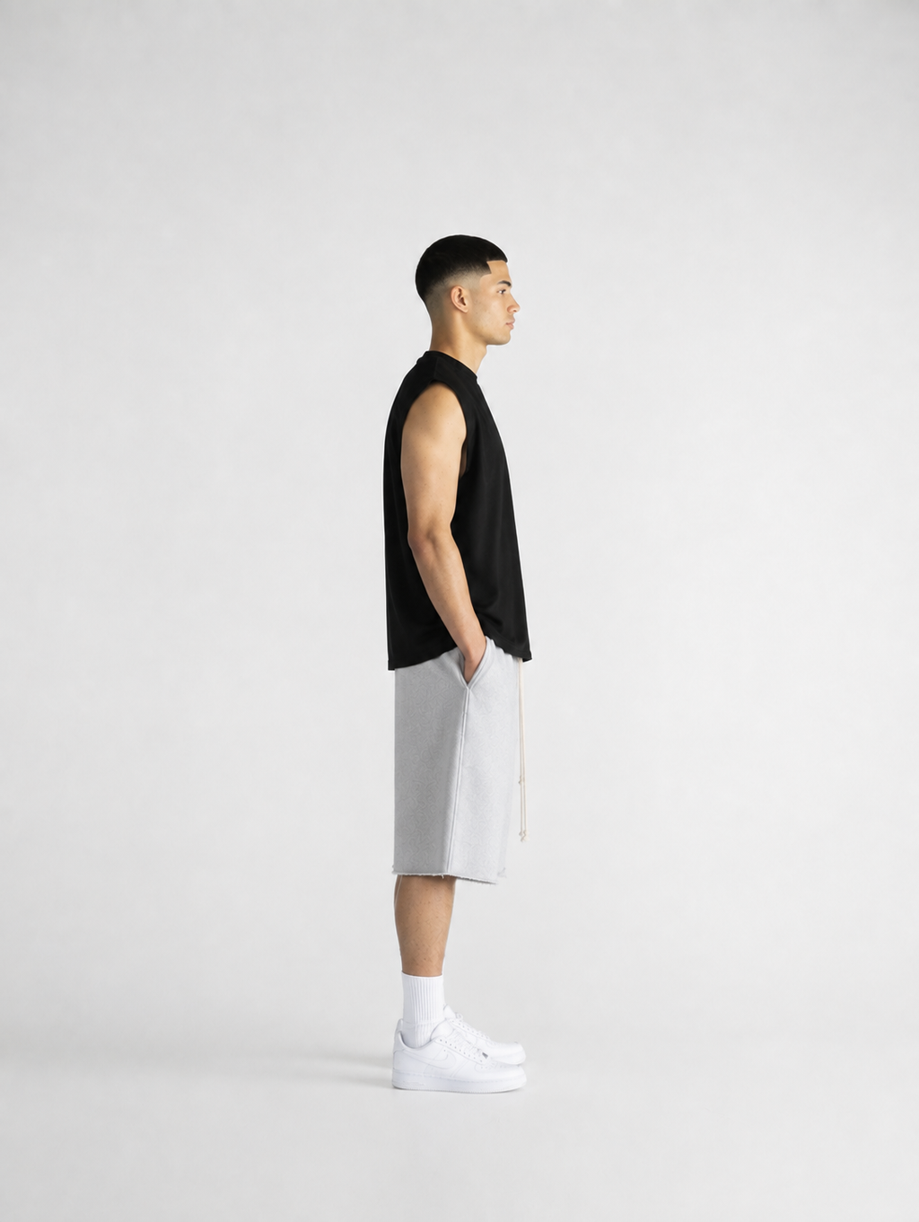 CORE OVERSIZED TANK — BLACK