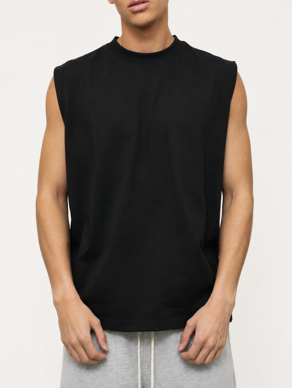 CORE OVERSIZED TANK — BLACK