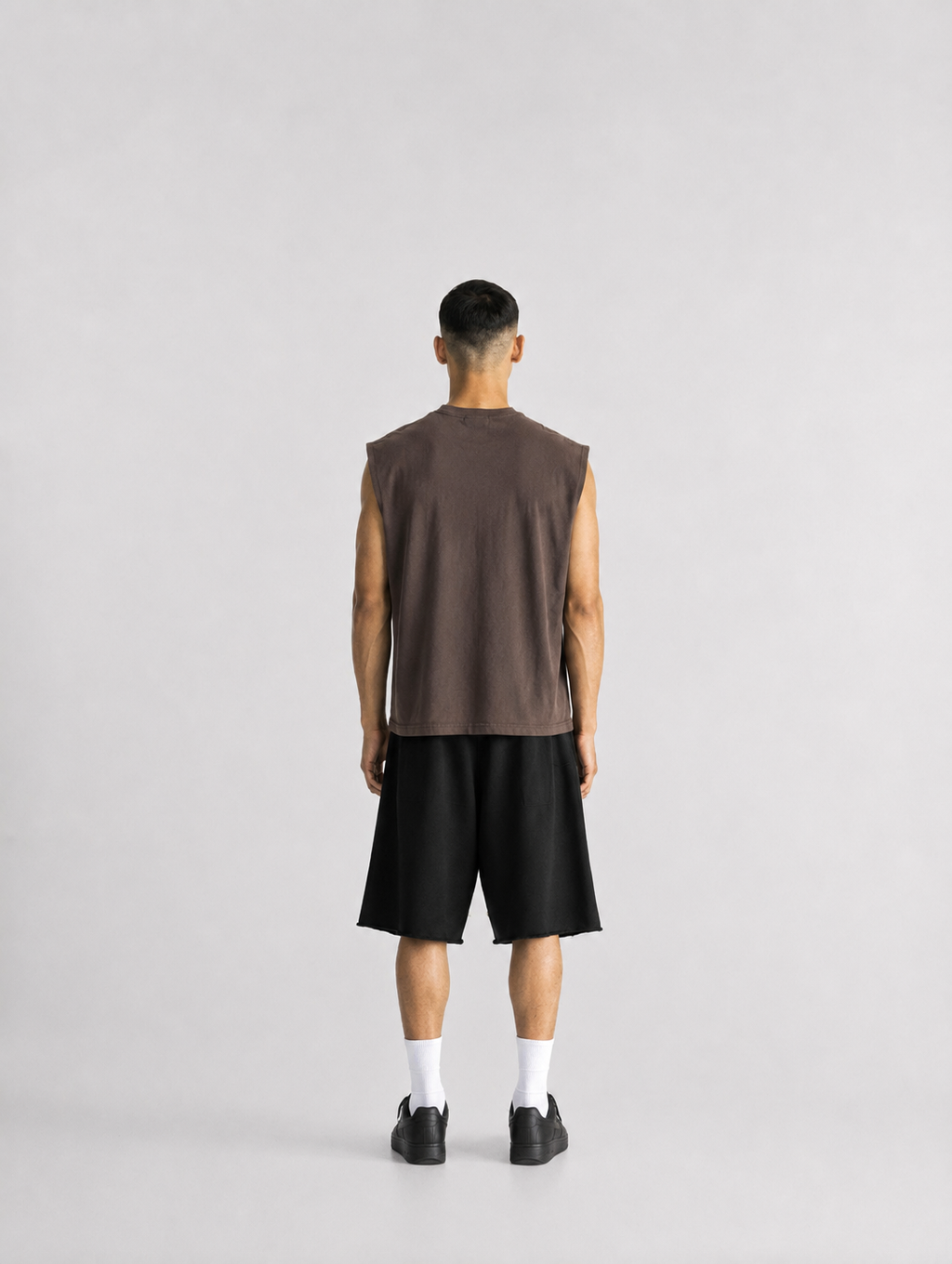CORE OVERSIZED TANK — WASH BROWN