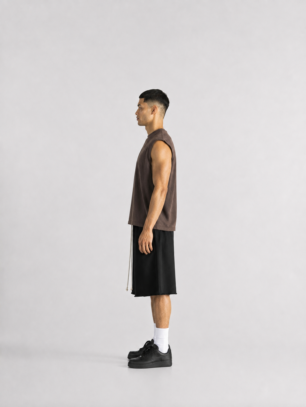 CORE OVERSIZED TANK — WASH BROWN