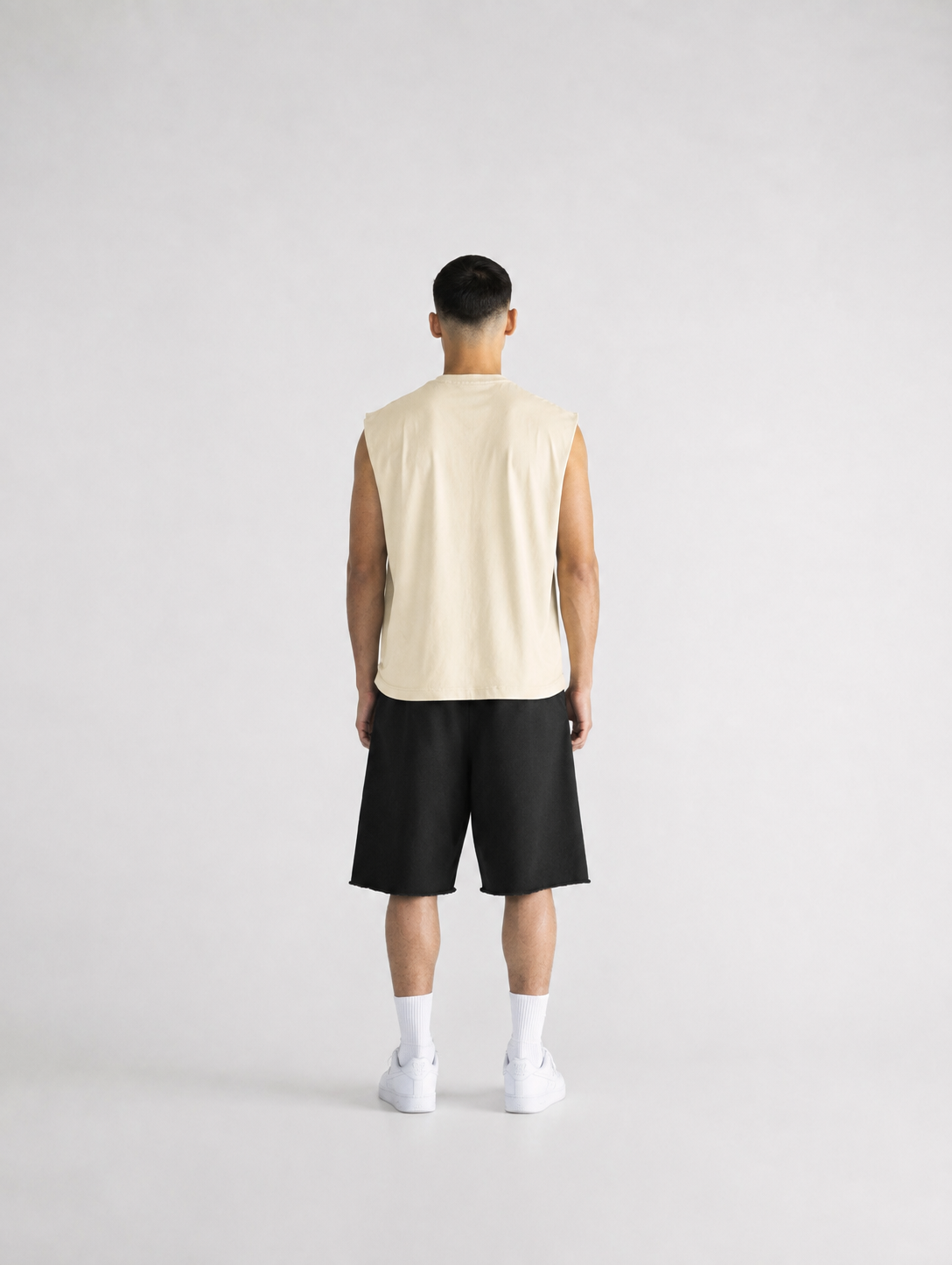 CORE OVERSIZED TANK — CREAM