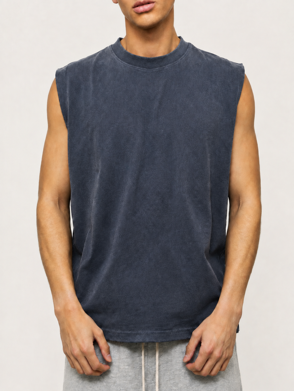 CORE OVERSIZED TANK — WASH BLUE