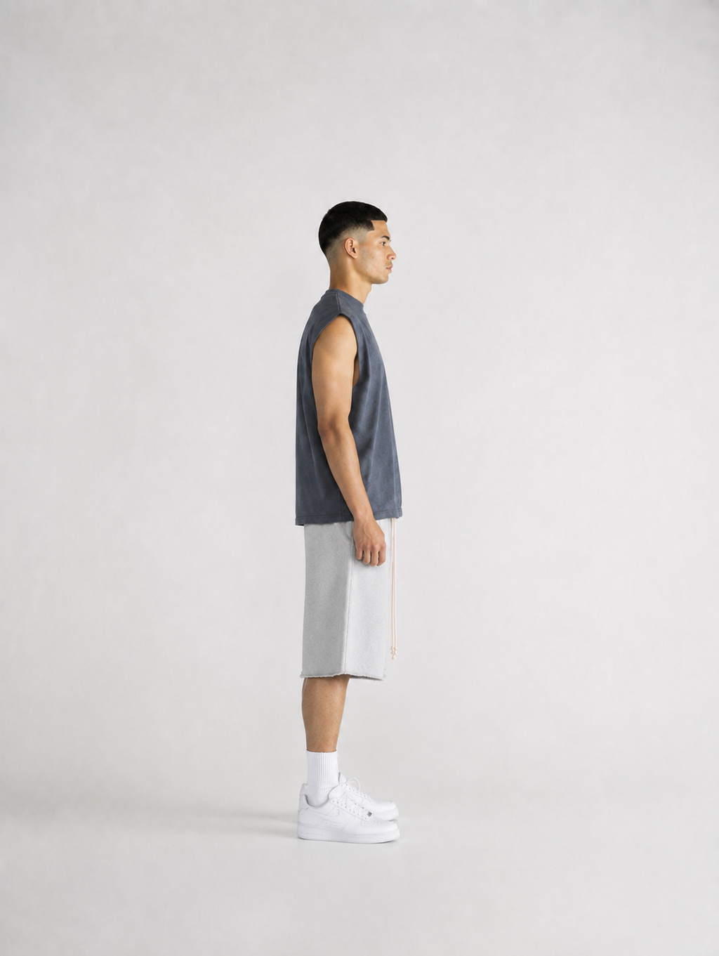 CORE OVERSIZED TANK — WASH BLUE