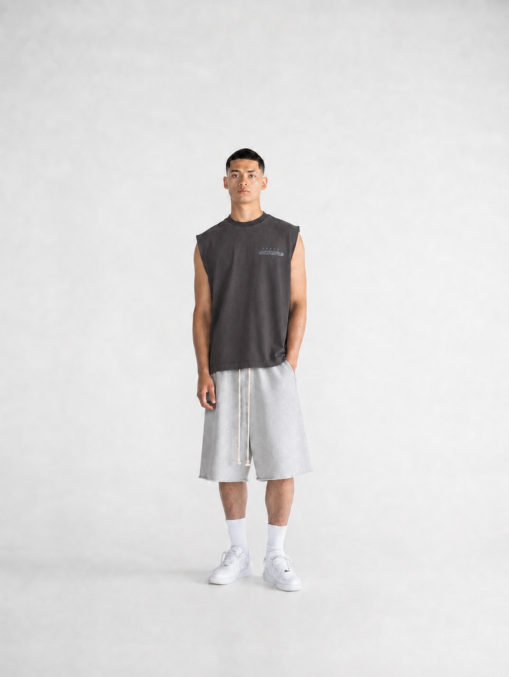 Washed blue - Oversized Tank