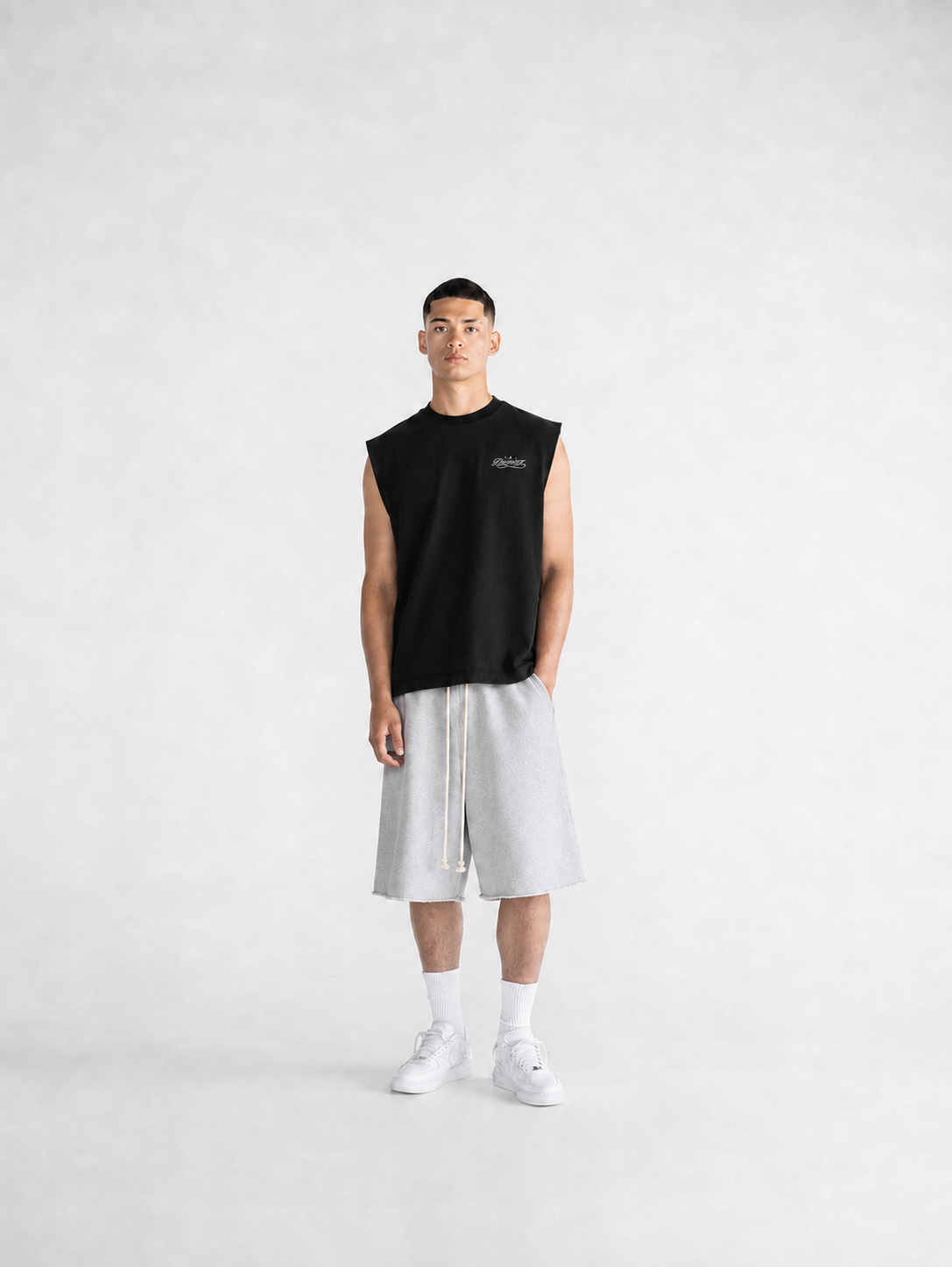 DROPOUT SCRIPT TANK — BLACK
