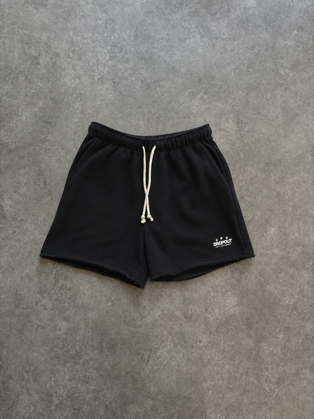Wide Sweat Shorts - Grey Melange