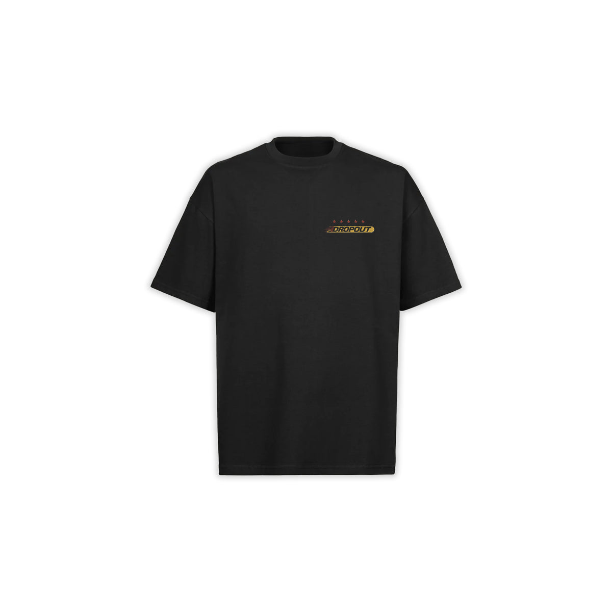 D FLAME OVERSIZED TEE - BLACK