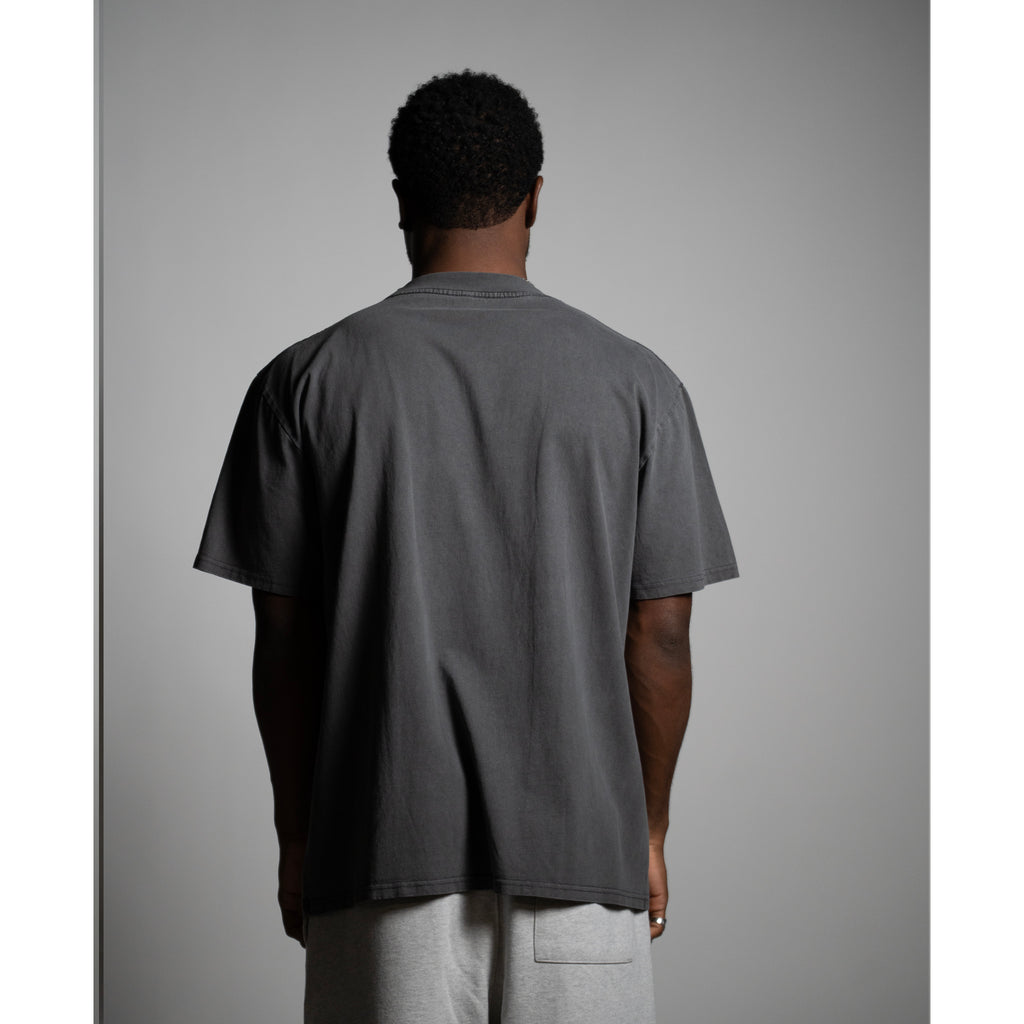 WASH GREY TEE  – DROPOUT ETERNAL FLAME DAVID