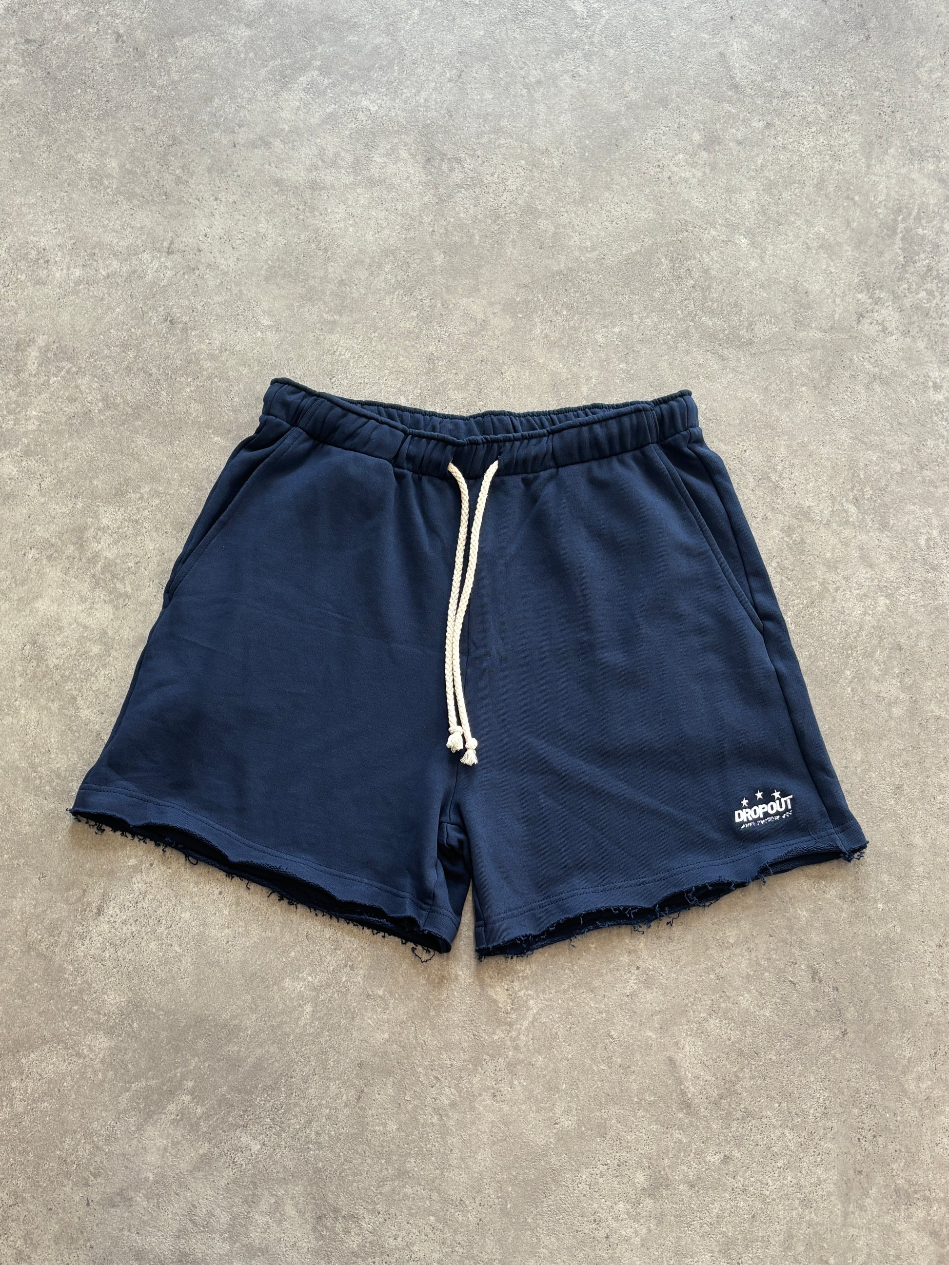 Wide Sweat Shorts – Navy