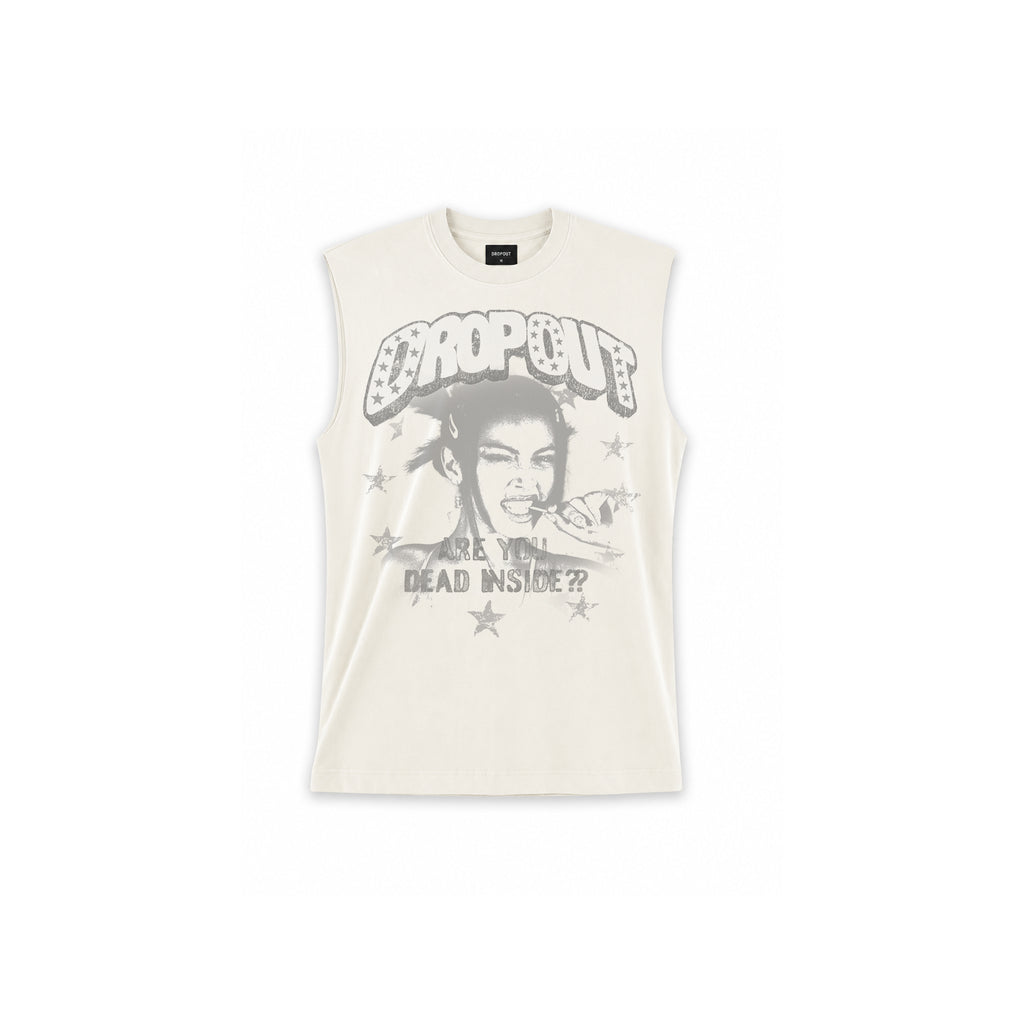 VINTAGE WHITE OVERSIZED TANK