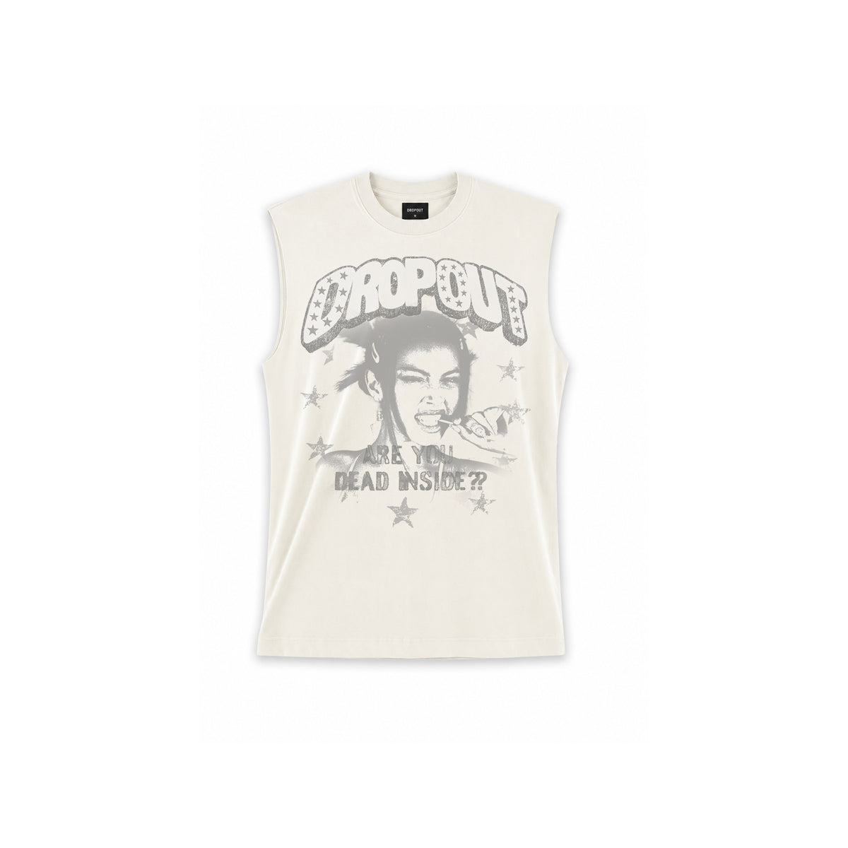 VINTAGE WHITE OVERSIZED TANK