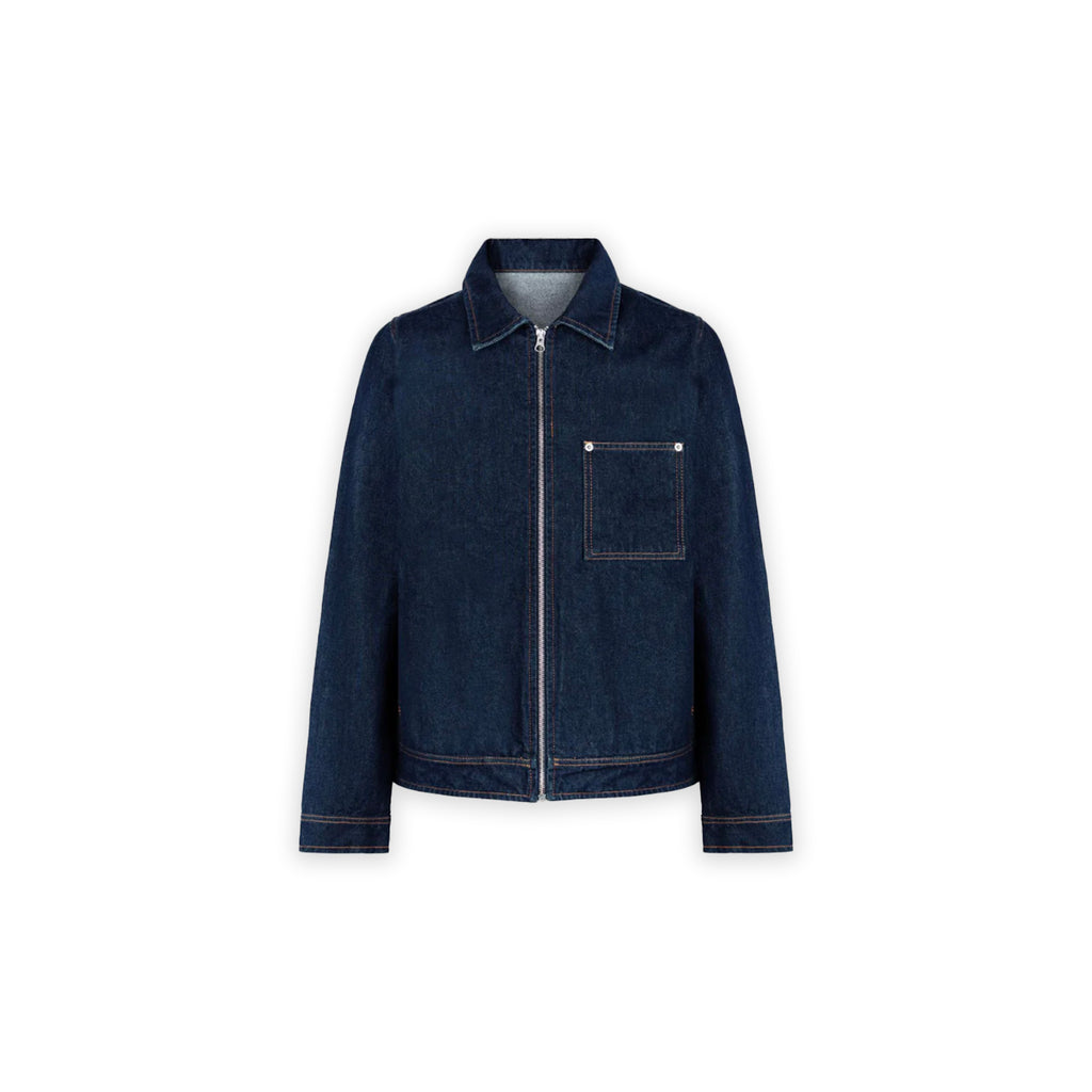 Raw Indigo Boxy Denim Jacket