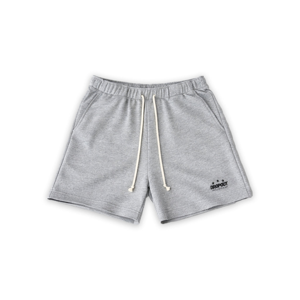 Wide Sweat Shorts – Grey Melange
