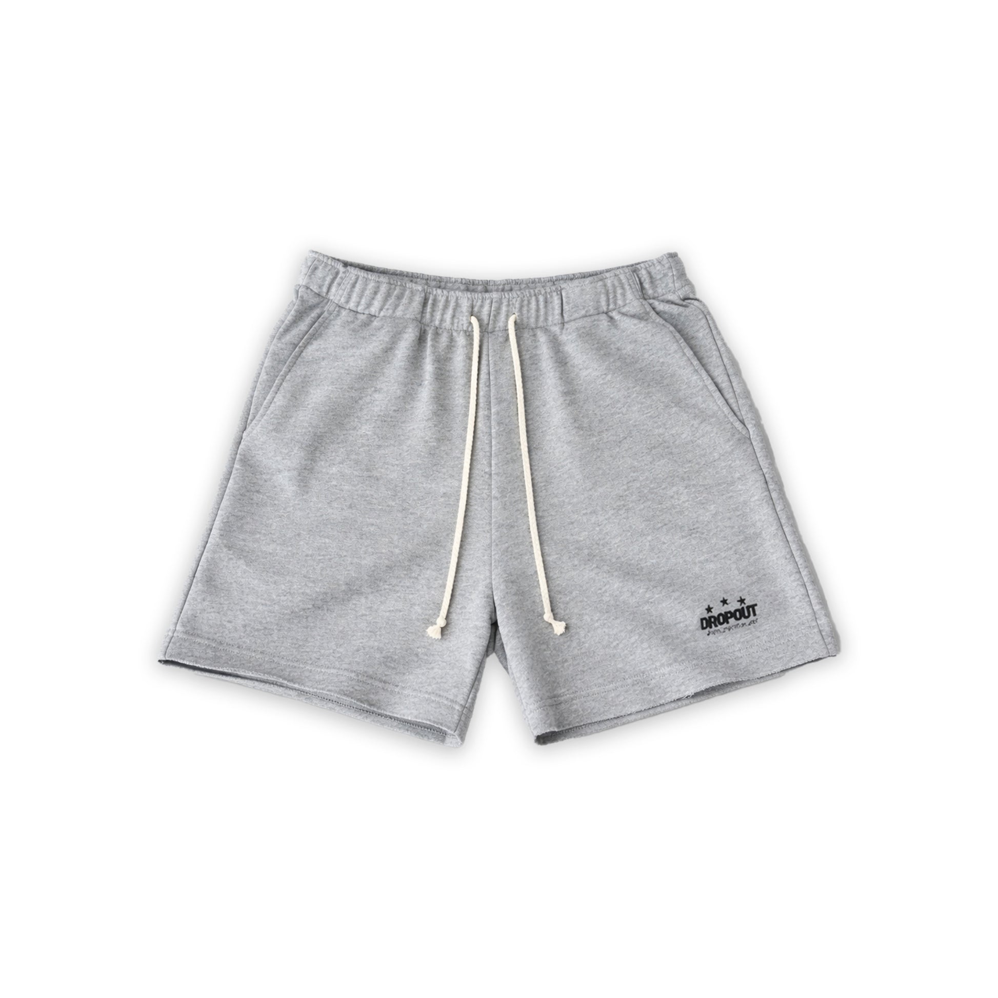 Wide Sweat Shorts – Grey Melange
