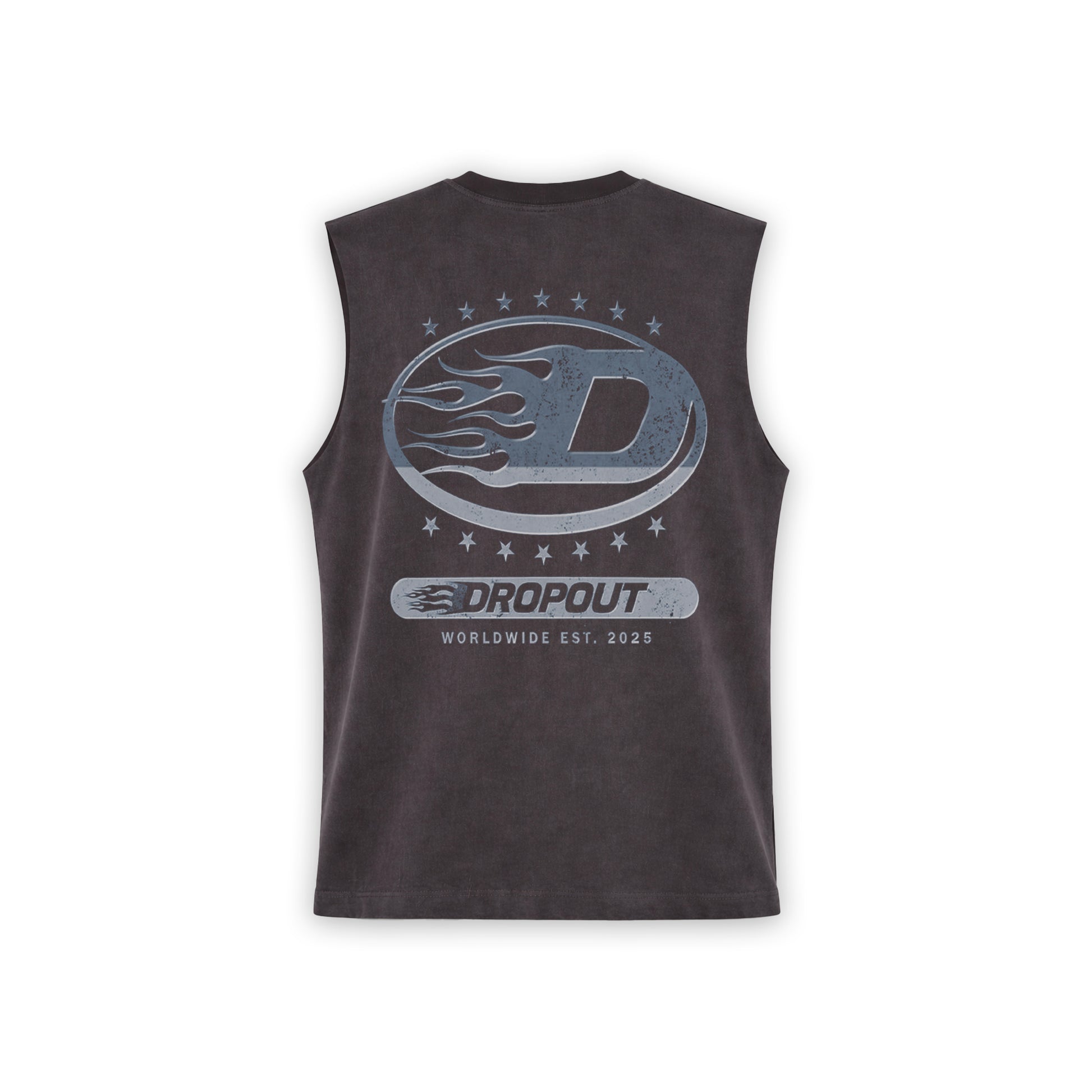 Washed blue - Oversized Tank