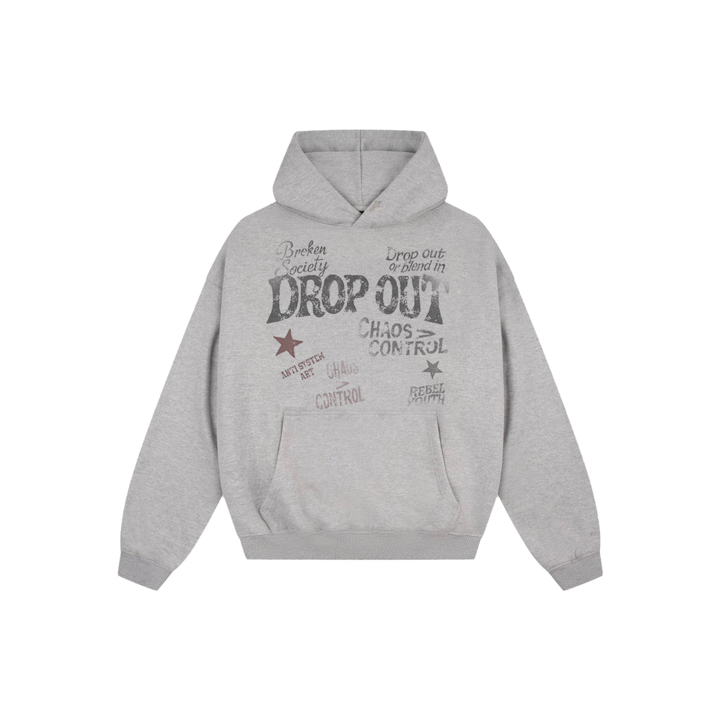 Oversized Hoodie – Grey Melange