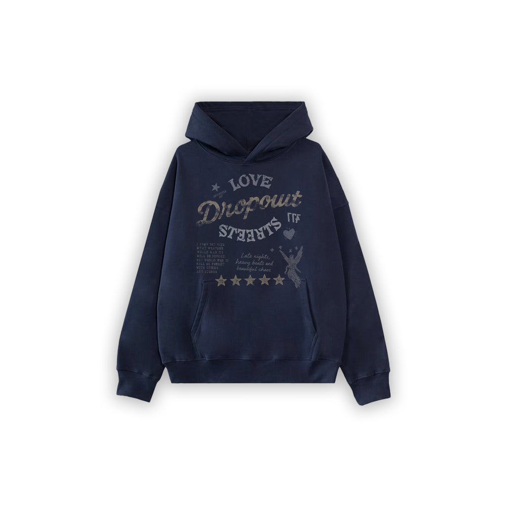 Oversized Hoodie – Navy Blue