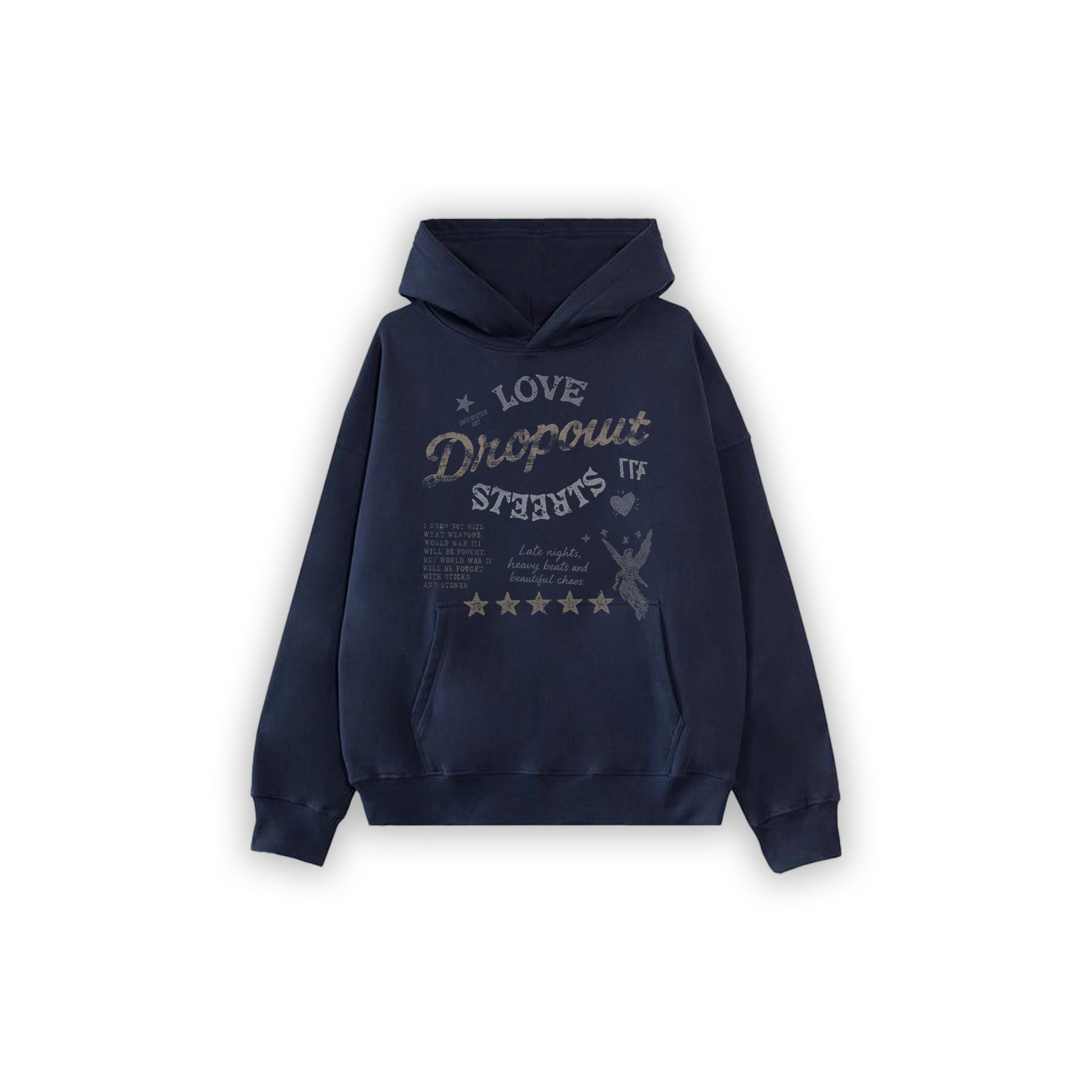 Oversized Hoodie – Navy Blue